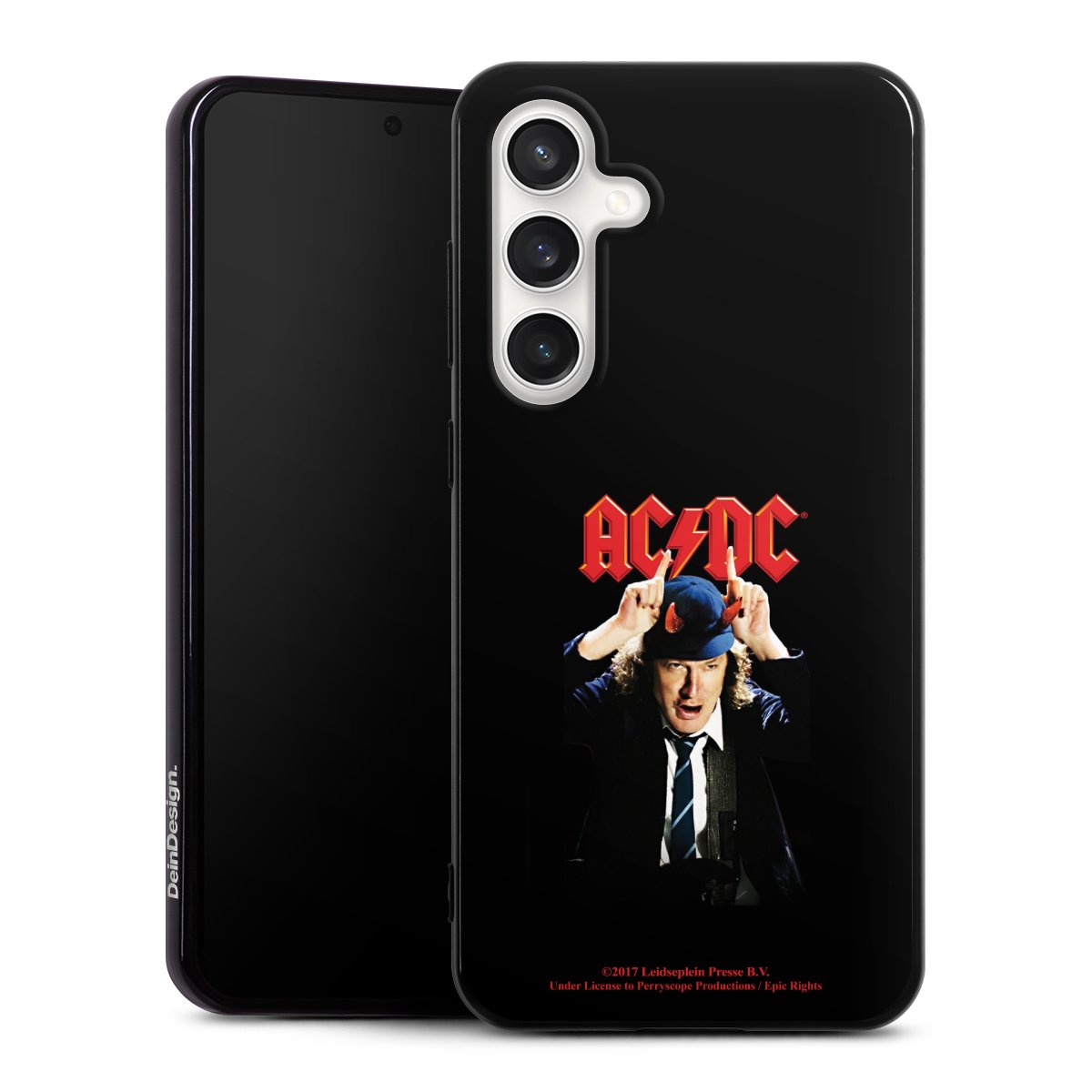 Galaxy S24 FE 5G Handy Silikon Hülle Case schwarz Handyhülle Merchandise Acdc Riverplate