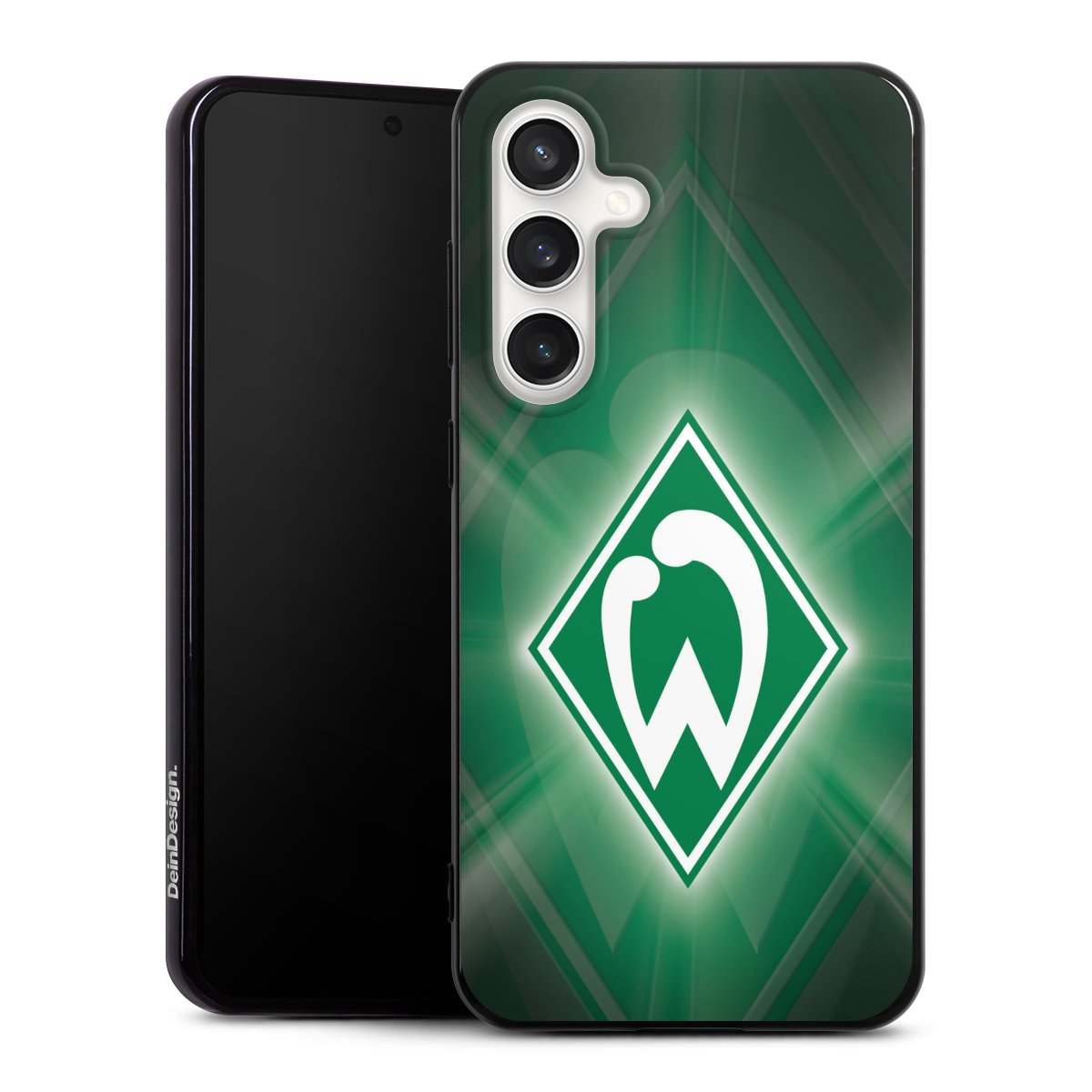 Galaxy S24 FE 5G Handy Silikon Hülle Case schwarz Handyhülle Sv Werder Bremen Official Licensed Product Coat Of Arms