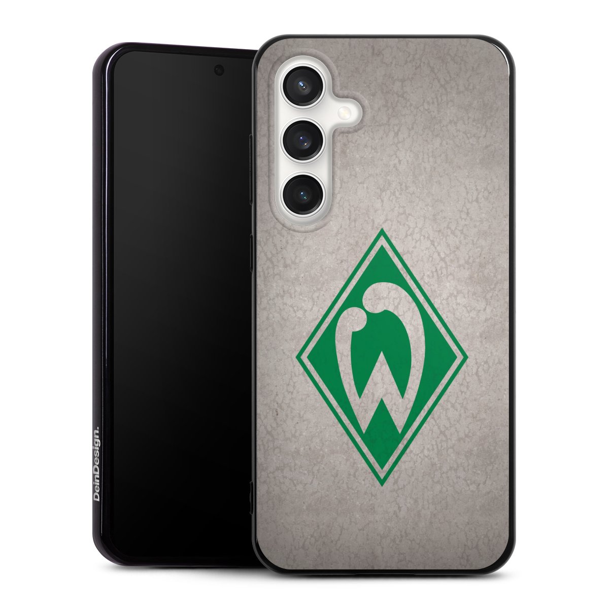 Galaxy S24 FE 5G Handy Silikon Hülle Case schwarz Handyhülle Sv Werder Bremen Concrete Official Licensed Product