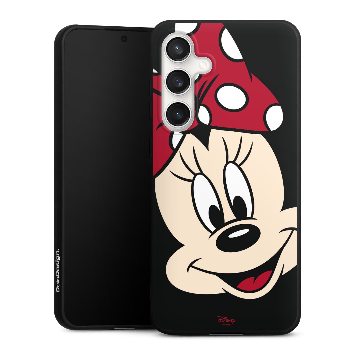 Galaxy S24 FE 5G Handy Premium Silikon Hülle Handyhülle schwarz Case Minnie Mouse Official Licensed Product Disney Silikon Premium Case