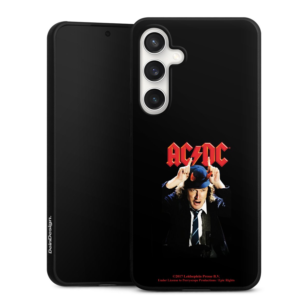 Galaxy S24 FE 5G Handy Premium Silikon Hülle Handyhülle schwarz Case Merchandise Acdc Riverplate Silikon Premium Case