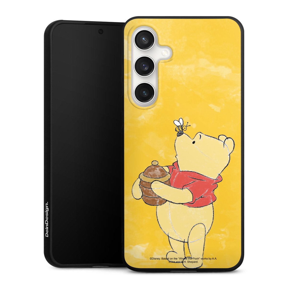 Galaxy S24 FE 5G Handy Premium Silikon Hülle Handyhülle schwarz Case Official Licensed Product Winnie The Pooh Disney Silikon Premium Case