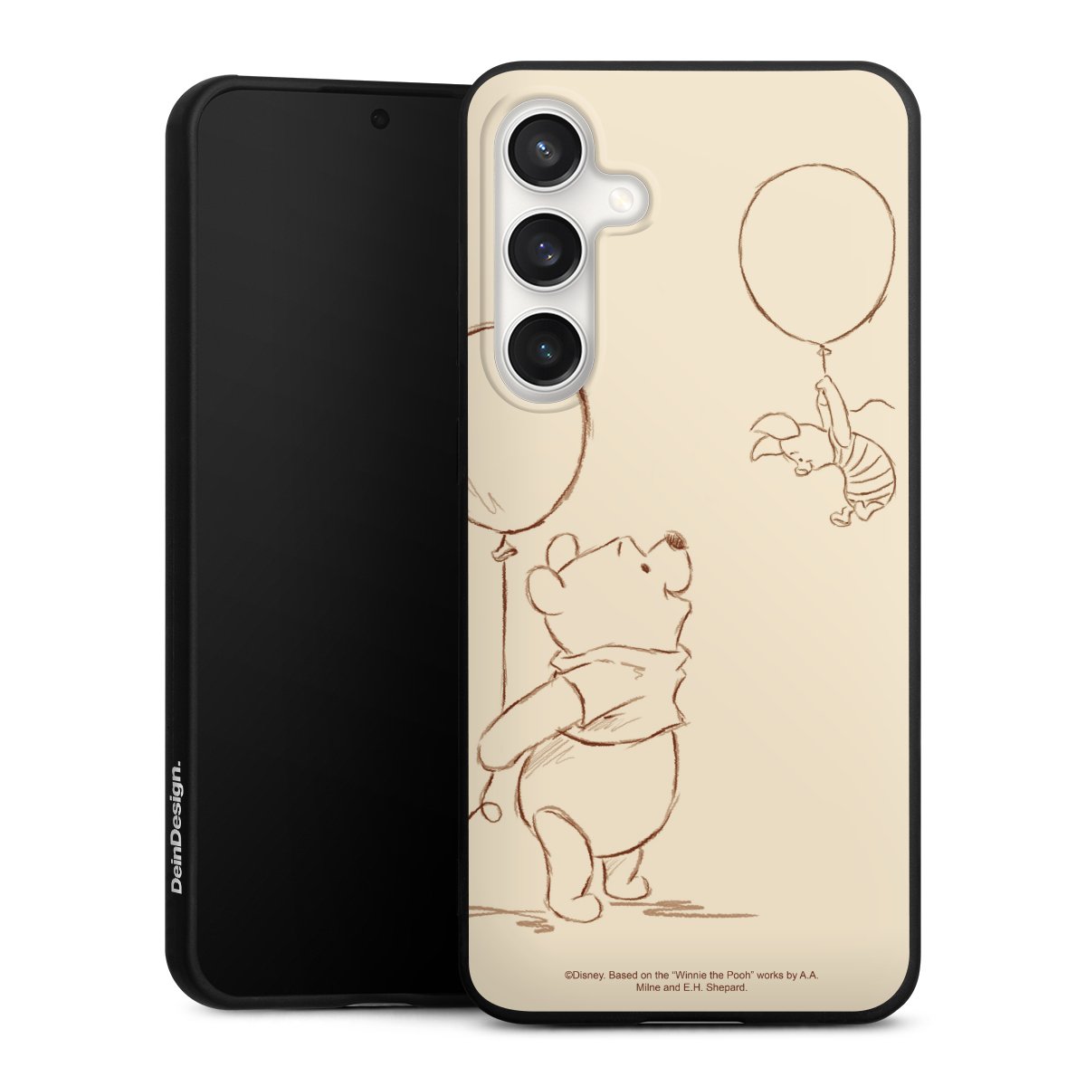 Galaxy S24 FE 5G Handy Premium Silikon Hülle Handyhülle schwarz Case Official Licensed Product Winnie The Pooh Disney Silikon Premium Case