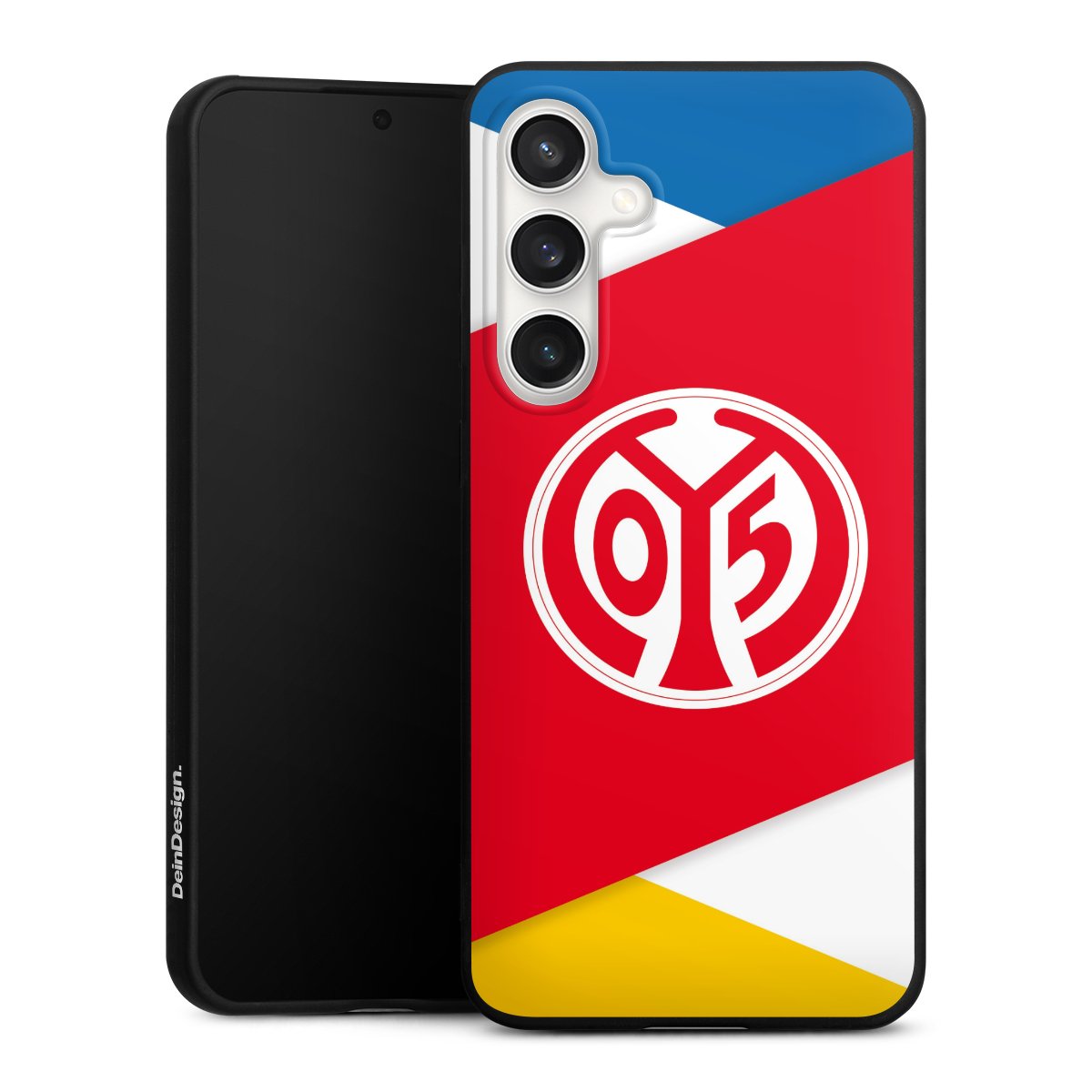 Galaxy S24 FE 5G Handy Premium Silikon Hülle Handyhülle schwarz Case Official Licensed Product Soccer 1. Fsv Mainz 05 E.V. Silikon Premium Case