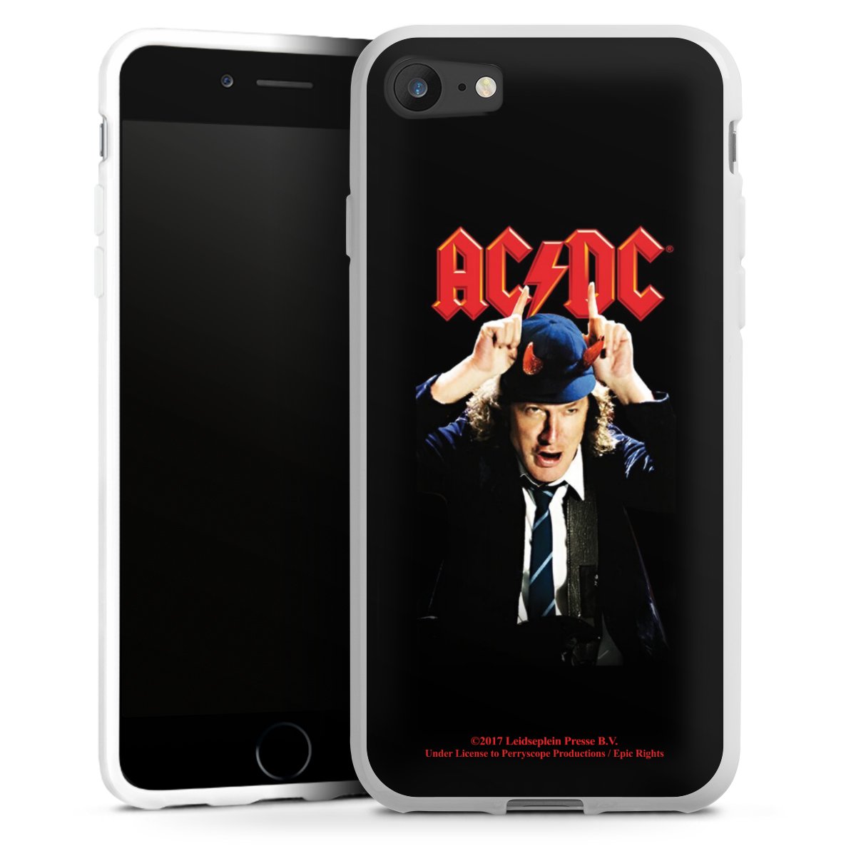 iPhone SE (2020) Handy Silikon Hülle Case weiß Handyhülle Merchandise Acdc Riverplate Silikon Case