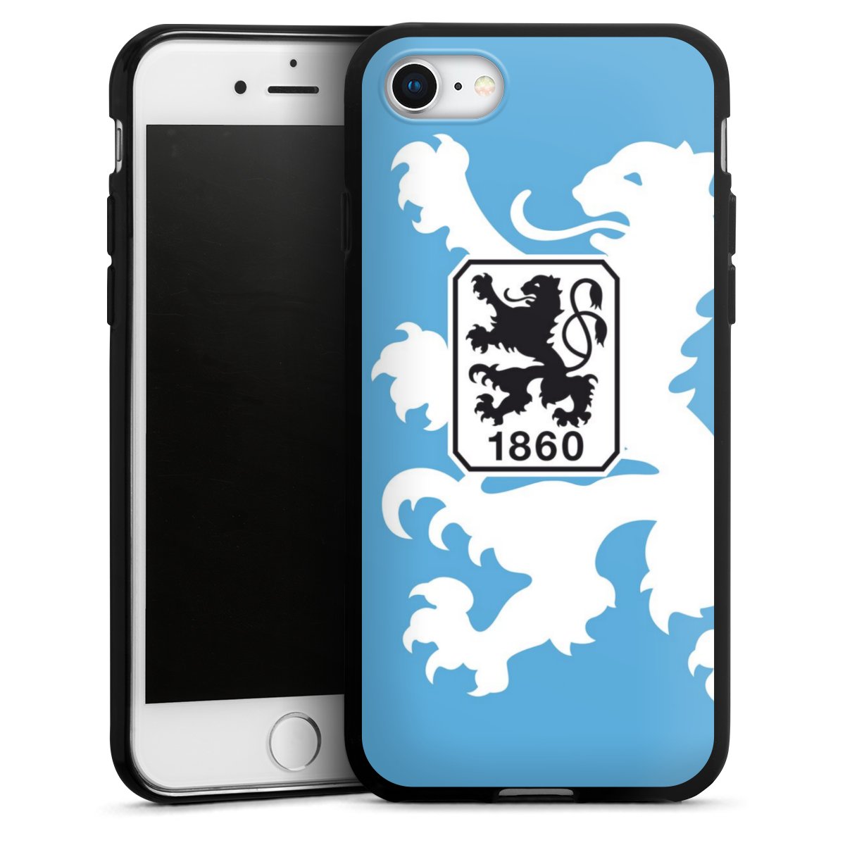 iPhone SE (2020) Handy Silikon Hülle Case schwarz Handyhülle Coat Of Arms Official Licensed Product