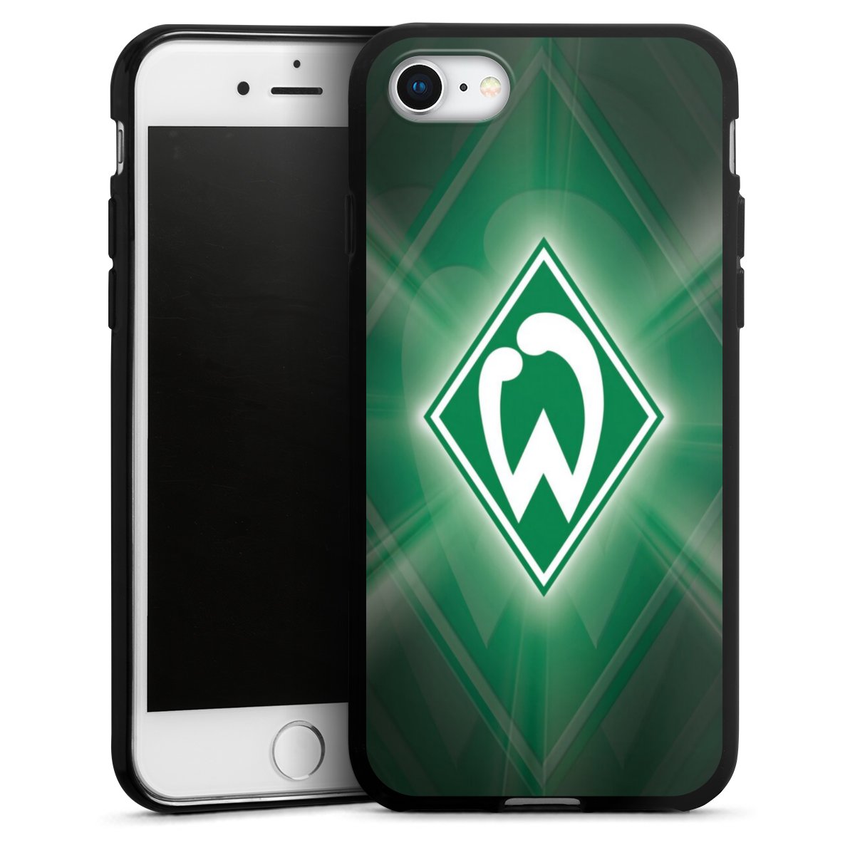 iPhone SE (2020) Handy Silikon Hülle Case schwarz Handyhülle Sv Werder Bremen Official Licensed Product Coat Of Arms