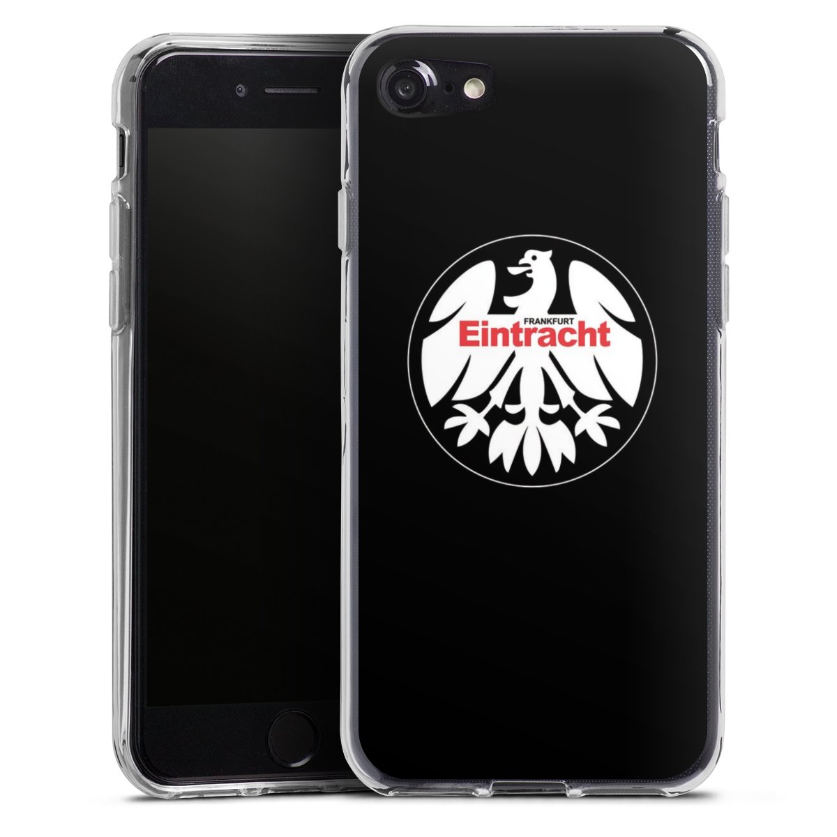 iPhone SE (2020) Handy Silikon Hülle Case transparent Handyhülle Official Licensed Product Eintracht Frankfurt Sge Silikon Case