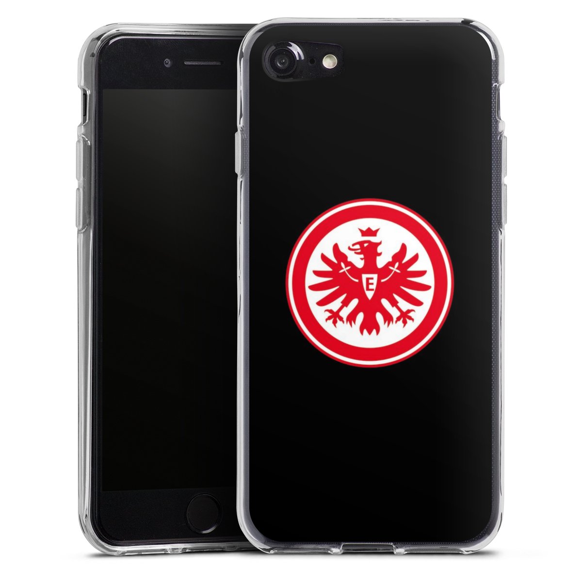 iPhone SE (2020) Handy Silikon Hülle Case transparent Handyhülle Eintracht Frankfurt Sge Eagle Silikon Case