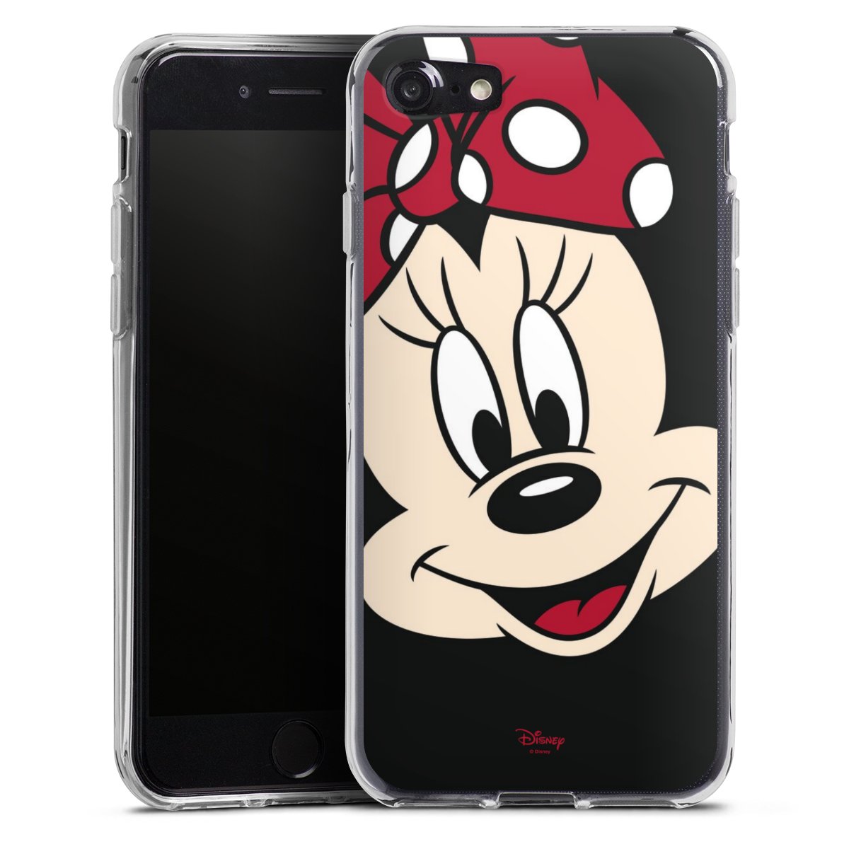 iPhone SE (2020) Handy Silikon Hülle Case transparent Handyhülle Minnie Mouse Official Licensed Product Disney Silikon Case