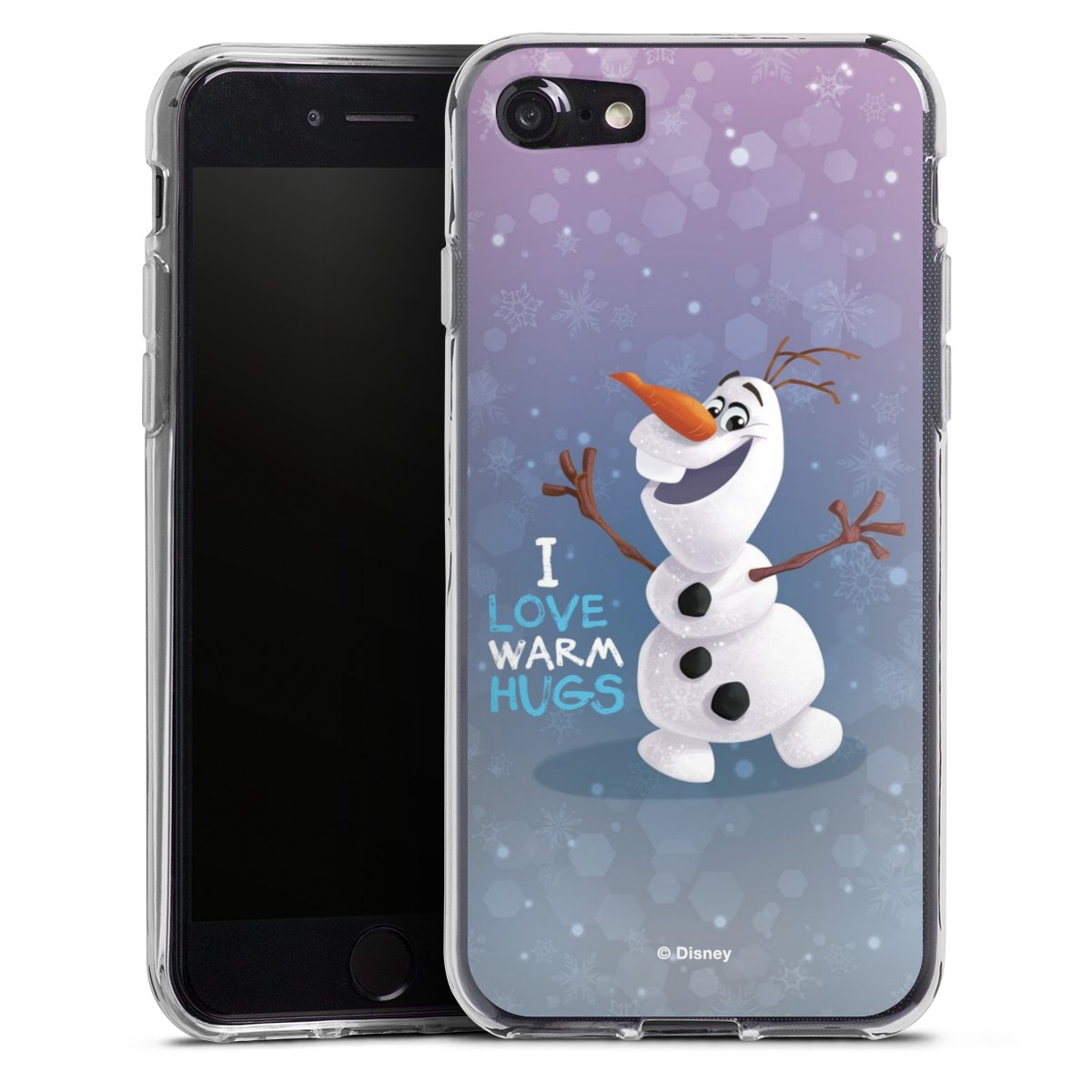 iPhone SE (2020) Handy Silikon Hülle Case transparent Handyhülle Frozen Frozen Olaf Official Licensed Product Silikon Case