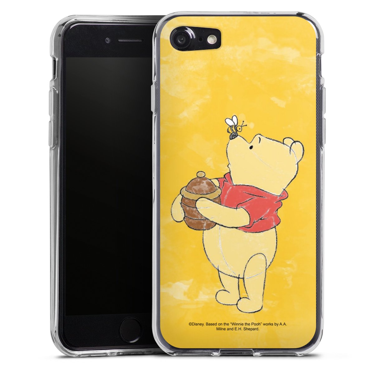 iPhone SE (2020) Handy Silikon Hülle Case transparent Handyhülle Official Licensed Product Winnie The Pooh Disney Silikon Case