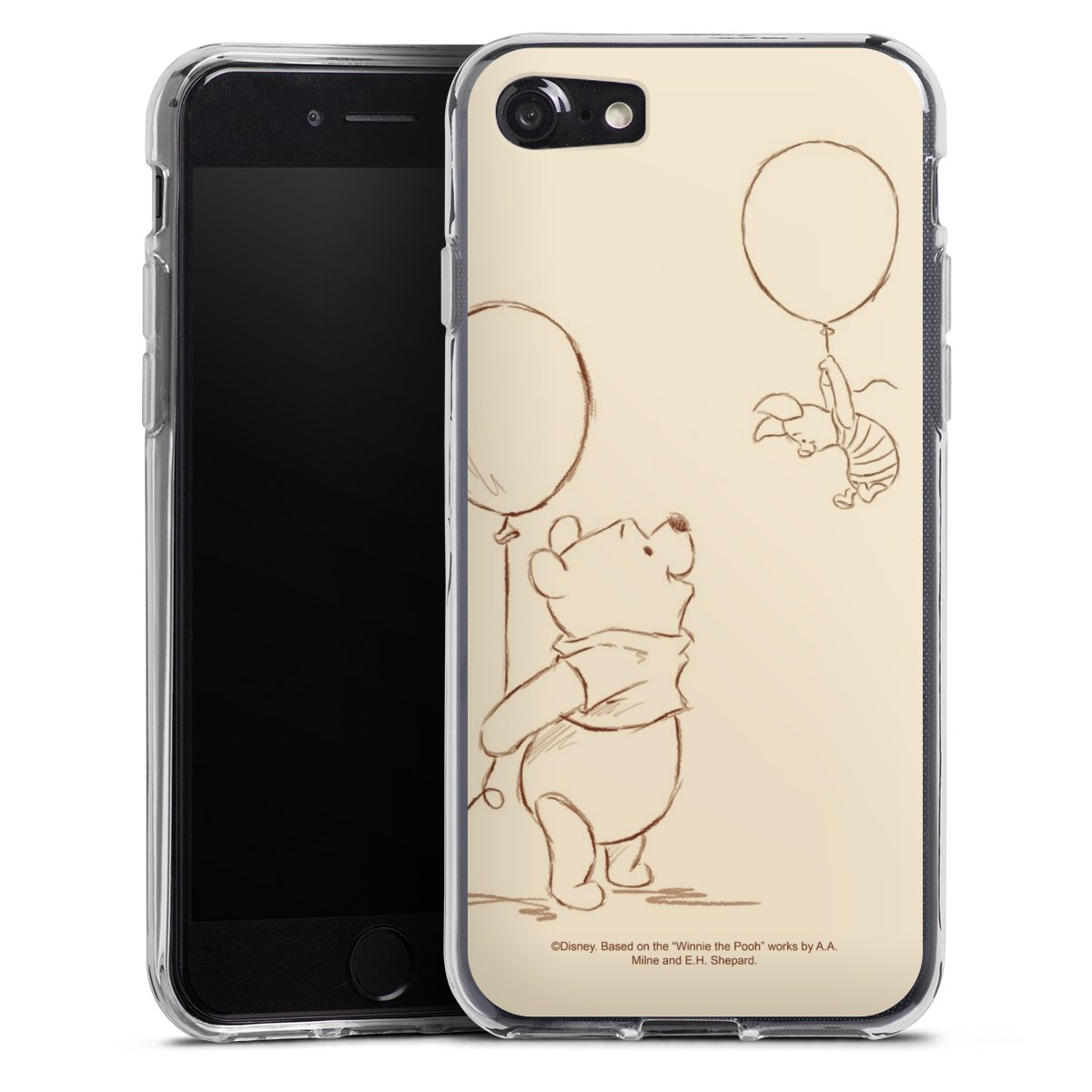 iPhone SE (2020) Handy Silikon Hülle Case transparent Handyhülle Official Licensed Product Winnie The Pooh Disney Silikon Case