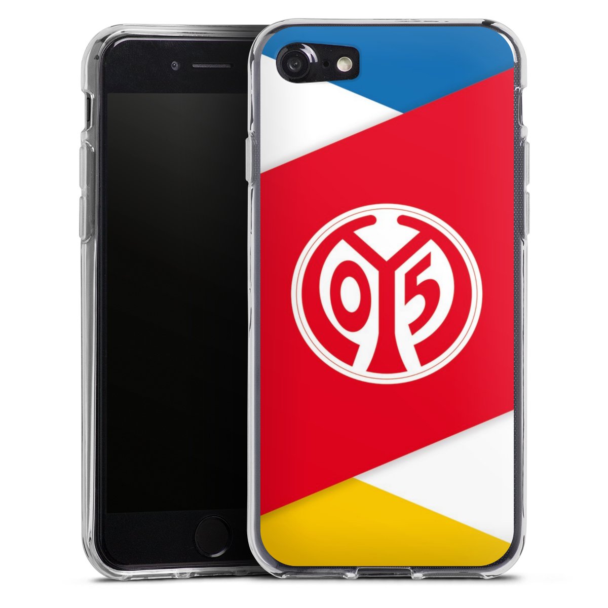 iPhone SE (2020) Handy Silikon Hülle Case transparent Handyhülle Official Licensed Product Soccer 1. Fsv Mainz 05 E.V. Silikon Case