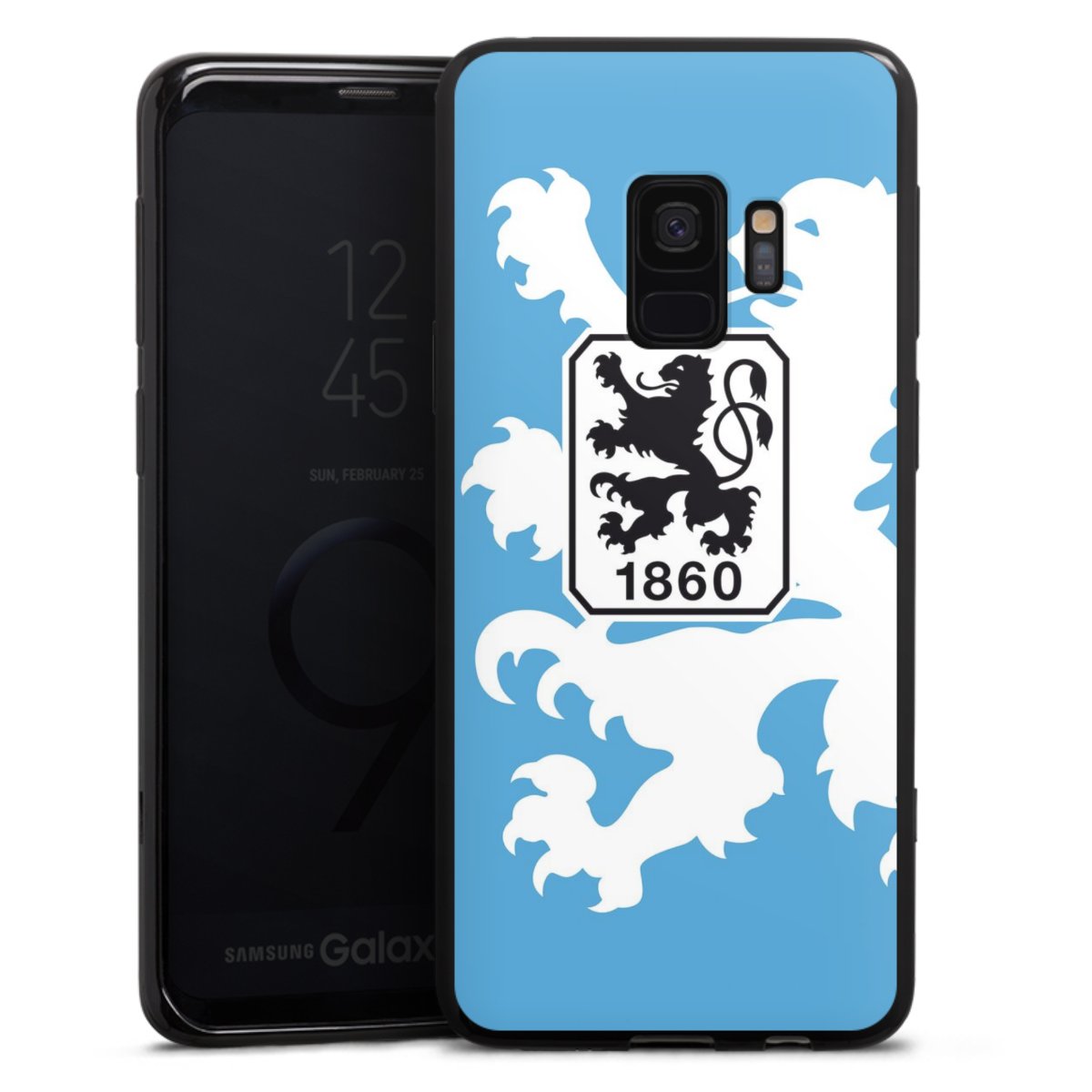 Galaxy S9 Handy Silikon Hülle Case schwarz Handyhülle Coat Of Arms Official Licensed Product