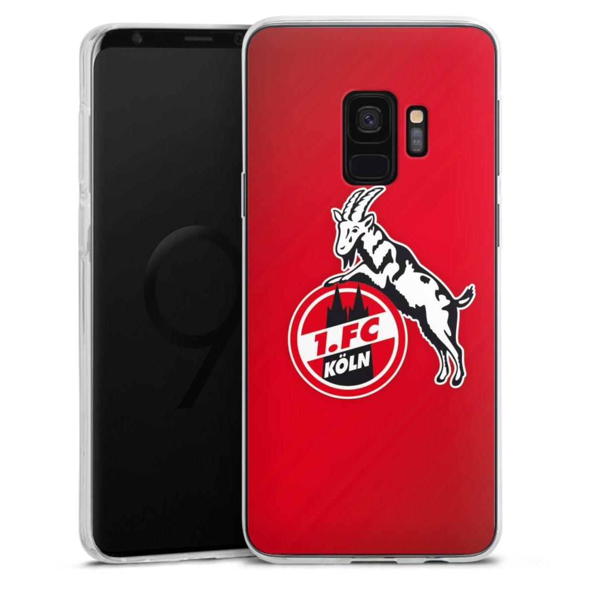 Galaxy S9 Handy Silikon Hülle Case transparent Handyhülle Official Licensed Product Effzeh 1. Fc Köln Silikon Case