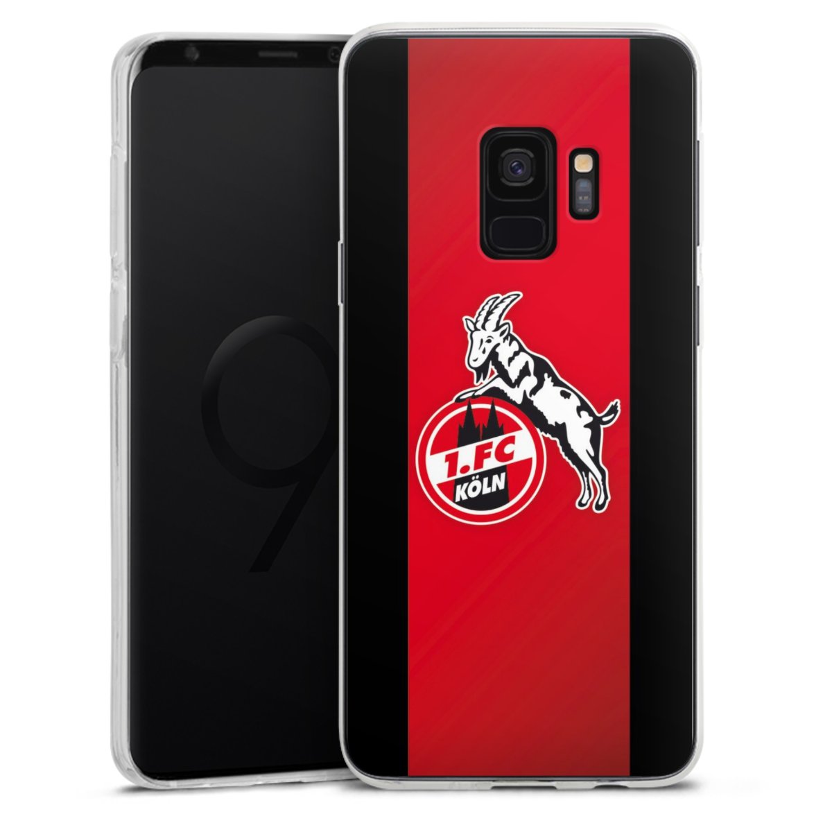 Galaxy S9 Handy Silikon Hülle Case transparent Handyhülle Official Licensed Product Billy Goat Hennes 1. Fc Köln Silikon Case