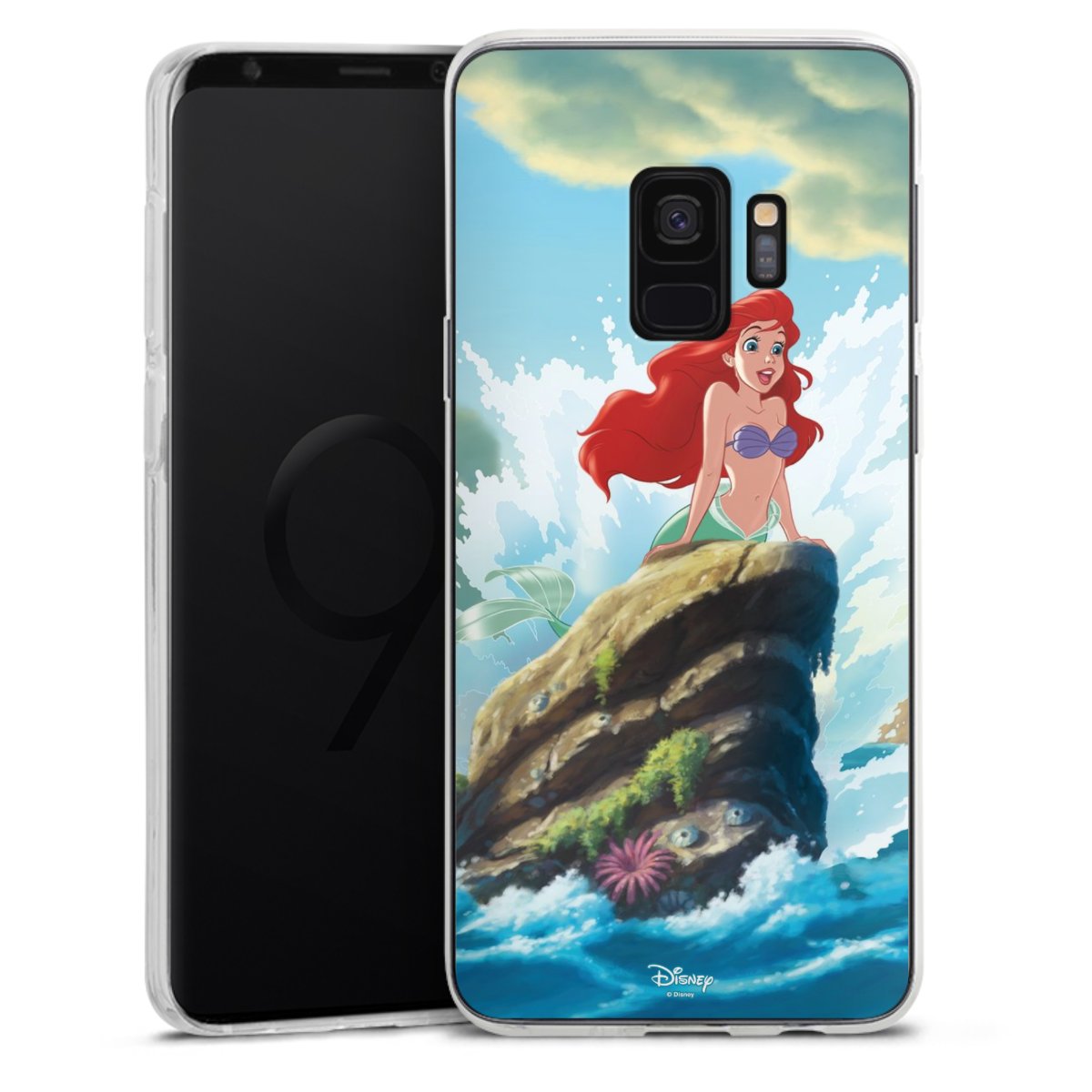 Galaxy S9 Handy Silikon Hülle Case transparent Handyhülle Mermaid Arielle Die Meerjungfrau Official Licensed Product Silikon Case