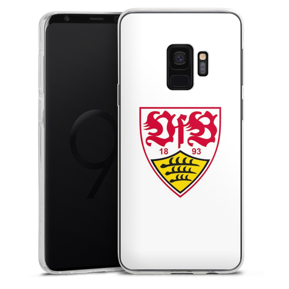 Galaxy S9 Handy Silikon Hülle Case transparent Handyhülle Logo Official Licensed Product Vfb Stuttgart Silikon Case