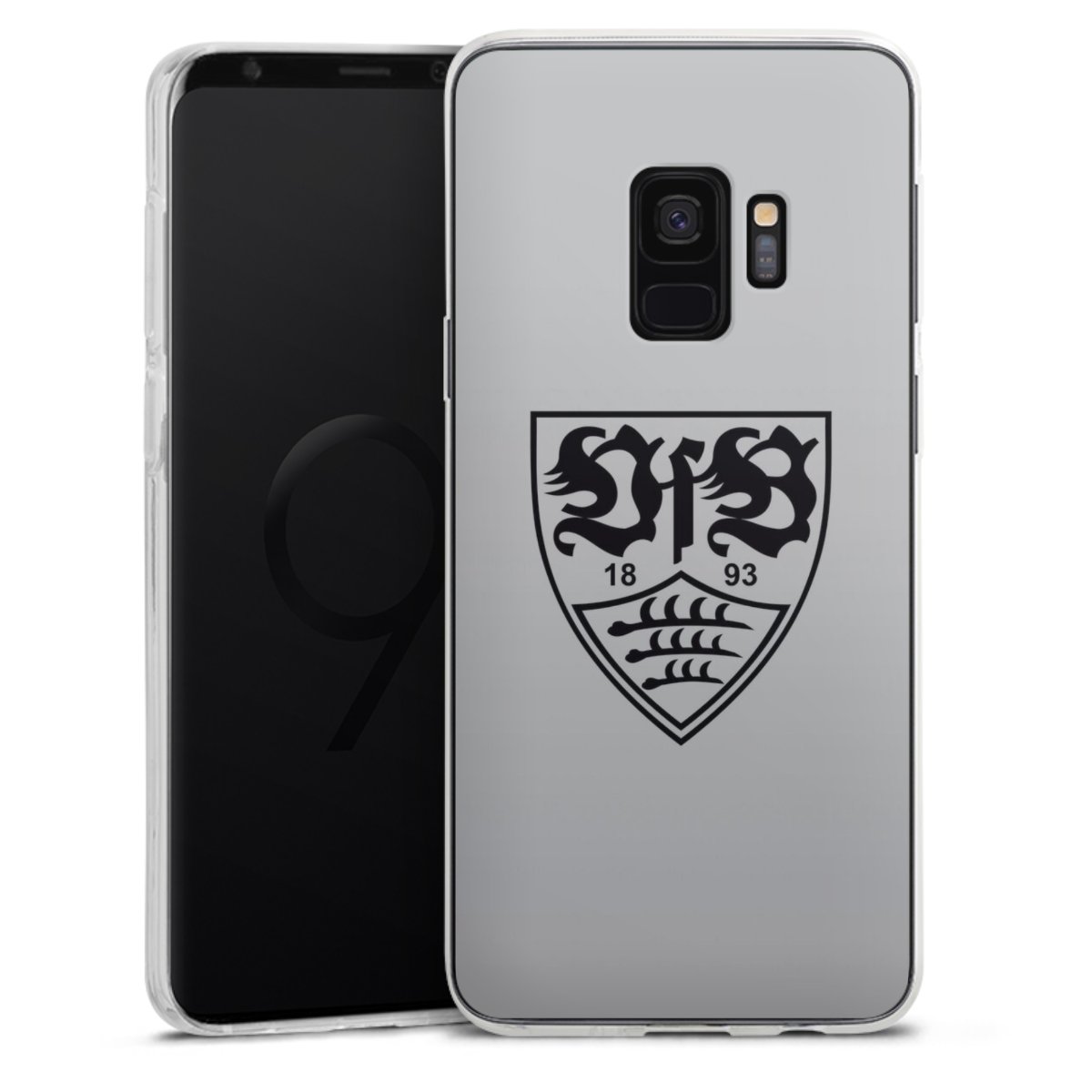 Galaxy S9 Handy Silikon Hülle Case transparent Handyhülle Logo Vfb Stuttgart Official Licensed Product Silikon Case