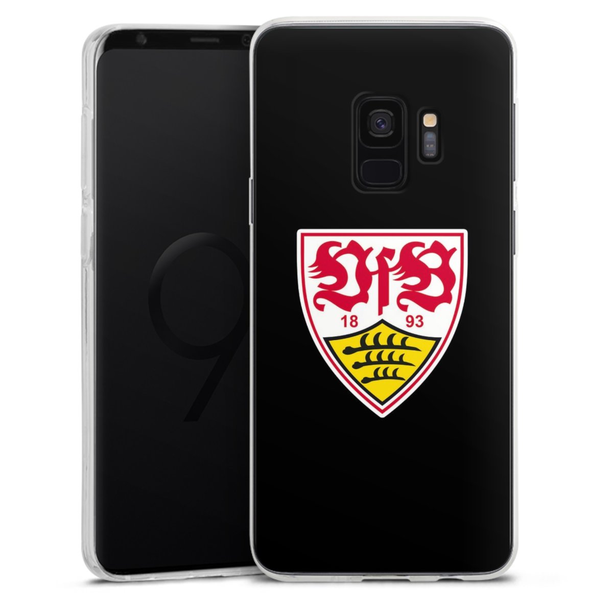 Galaxy S9 Handy Silikon Hülle Case transparent Handyhülle Vfb Stuttgart Official Licensed Product Coat Of Arms Silikon Case