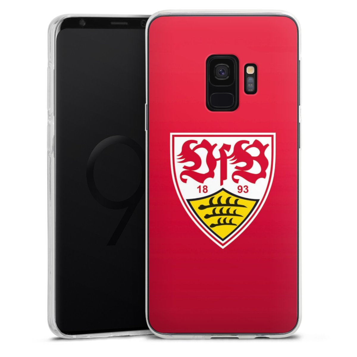 Galaxy S9 Handy Silikon Hülle Case transparent Handyhülle Official Licensed Product Vfb Stuttgart Silikon Case