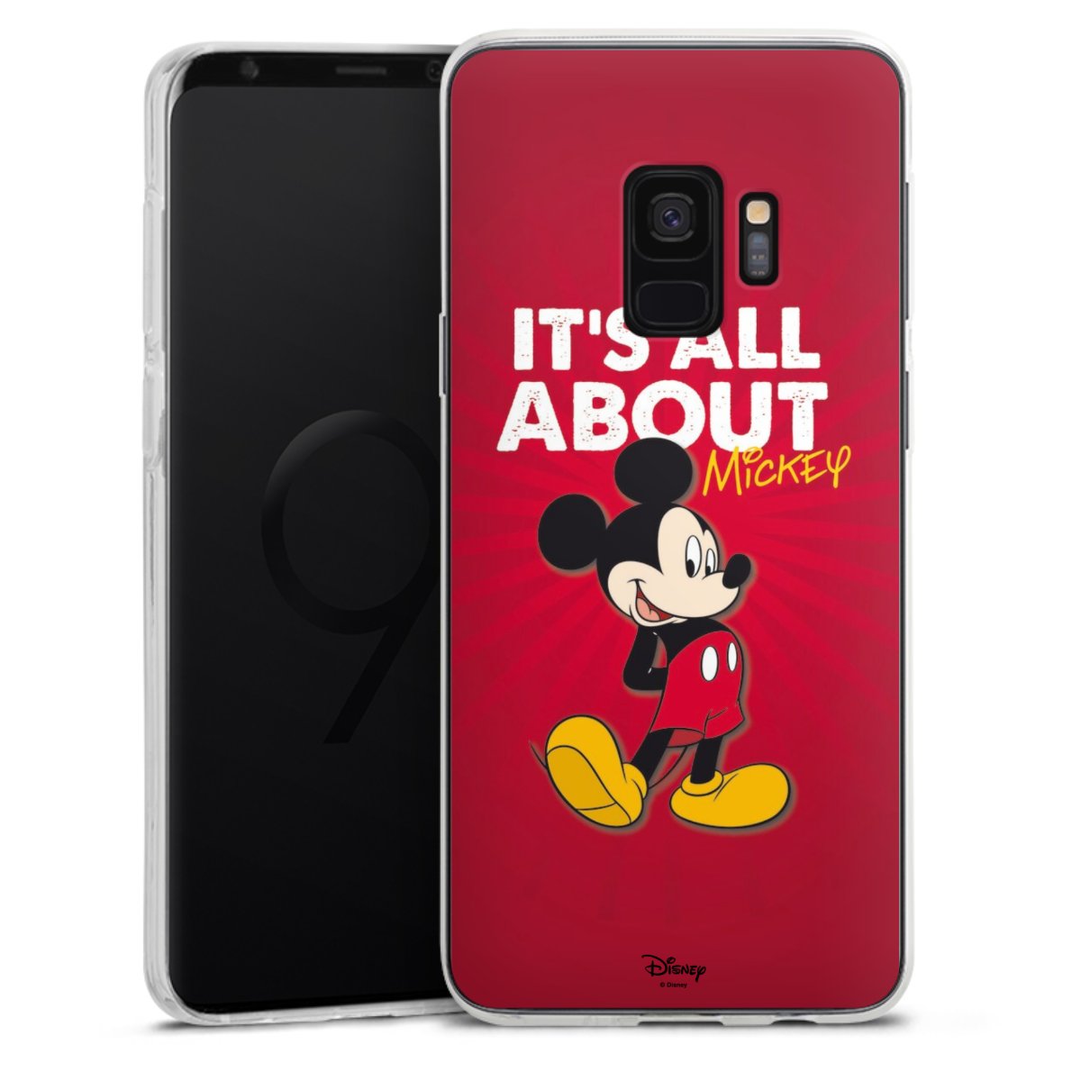 Galaxy S9 Handy Silikon Hülle Case transparent Handyhülle Mouse Disney Official Licensed Product Silikon Case