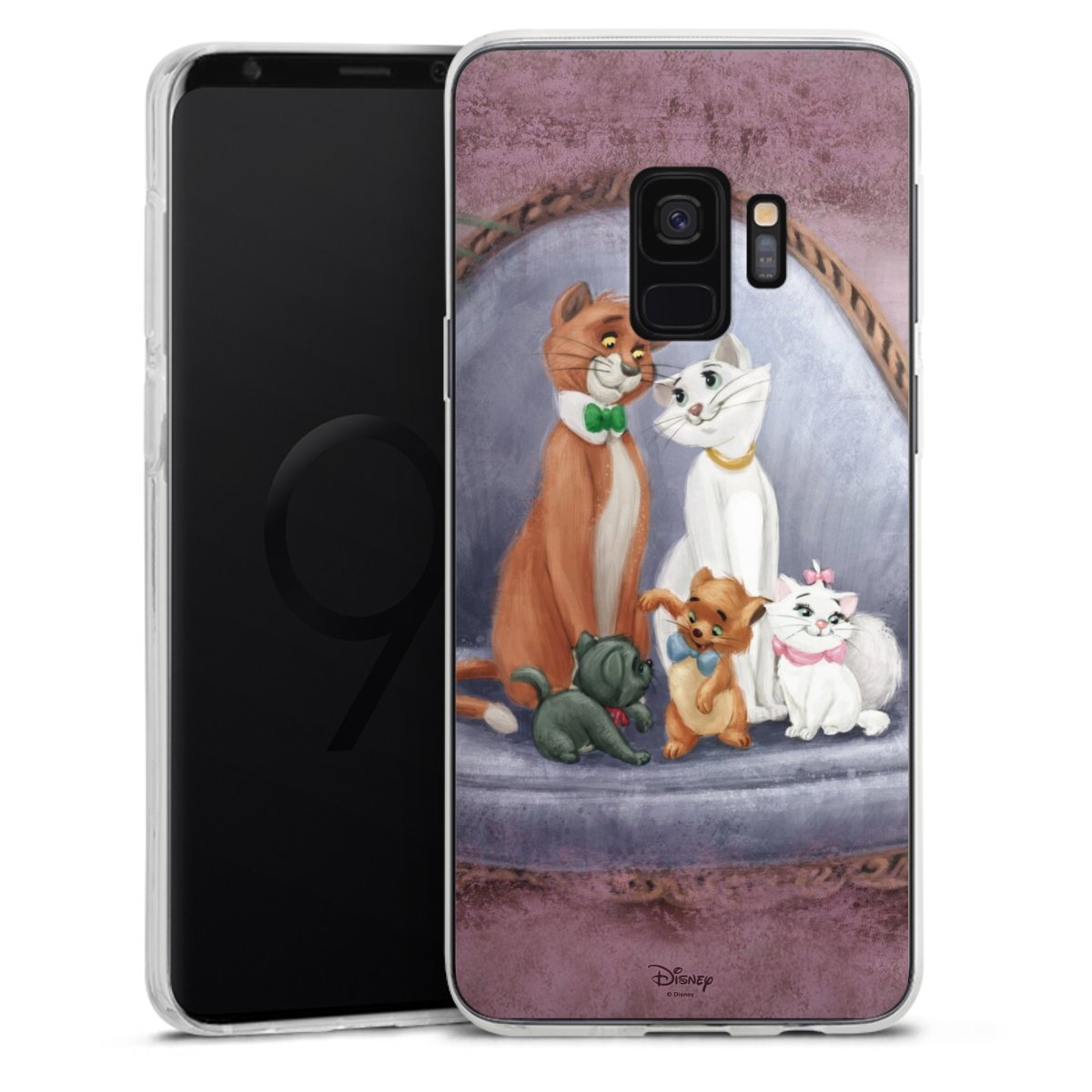 Galaxy S9 Handy Silikon Hülle Case transparent Handyhülle Official Licensed Product Disney Aristocats Silikon Case