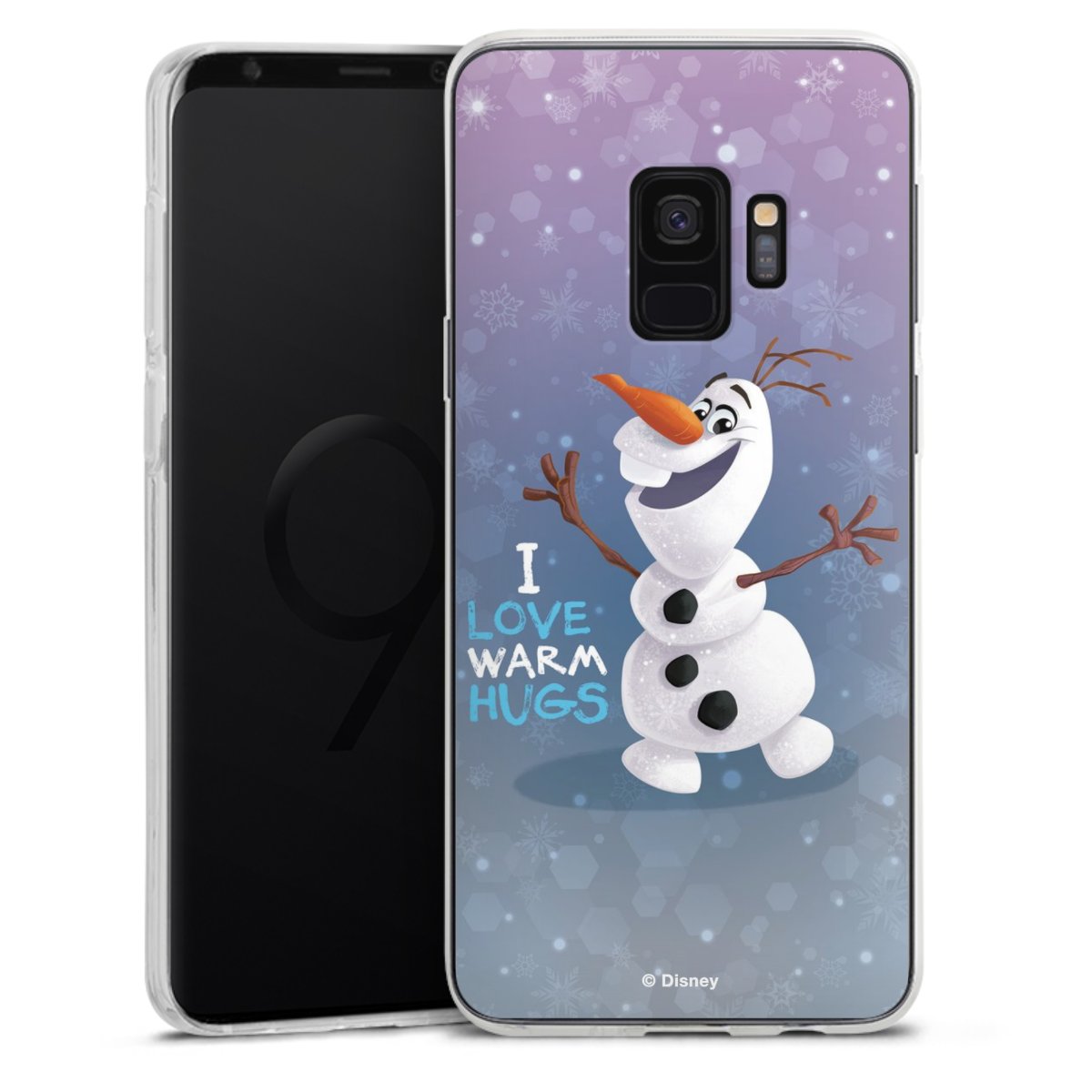 Galaxy S9 Handy Silikon Hülle Case transparent Handyhülle Frozen Frozen Olaf Official Licensed Product Silikon Case