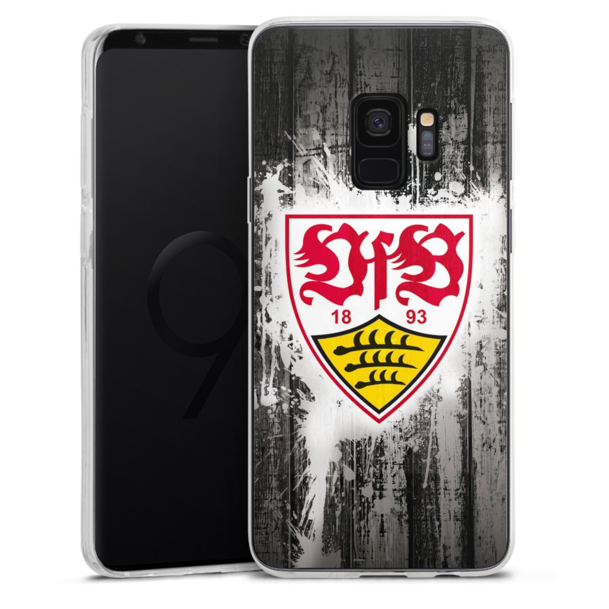 Galaxy S9 Handy Silikon Hülle Case transparent Handyhülle Vfb Stuttgart Official Licensed Product Silikon Case