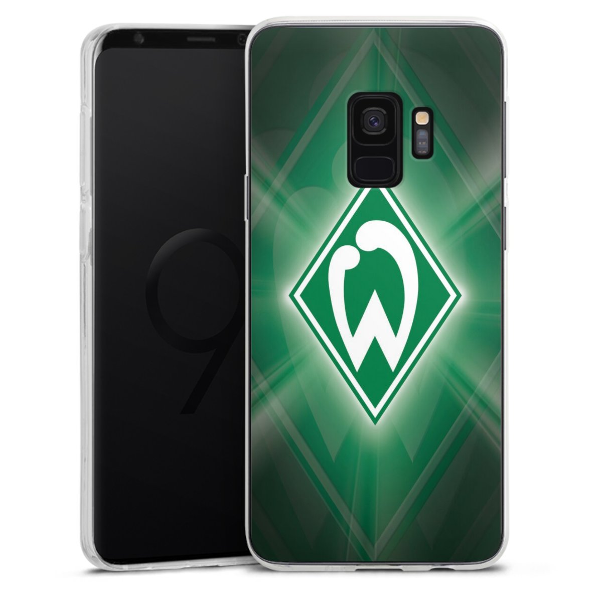 Galaxy S9 Handy Silikon Hülle Case transparent Handyhülle Sv Werder Bremen Official Licensed Product Coat Of Arms Silikon Case