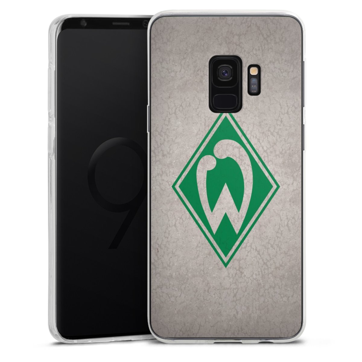 Galaxy S9 Handy Silikon Hülle Case transparent Handyhülle Sv Werder Bremen Concrete Official Licensed Product Silikon Case