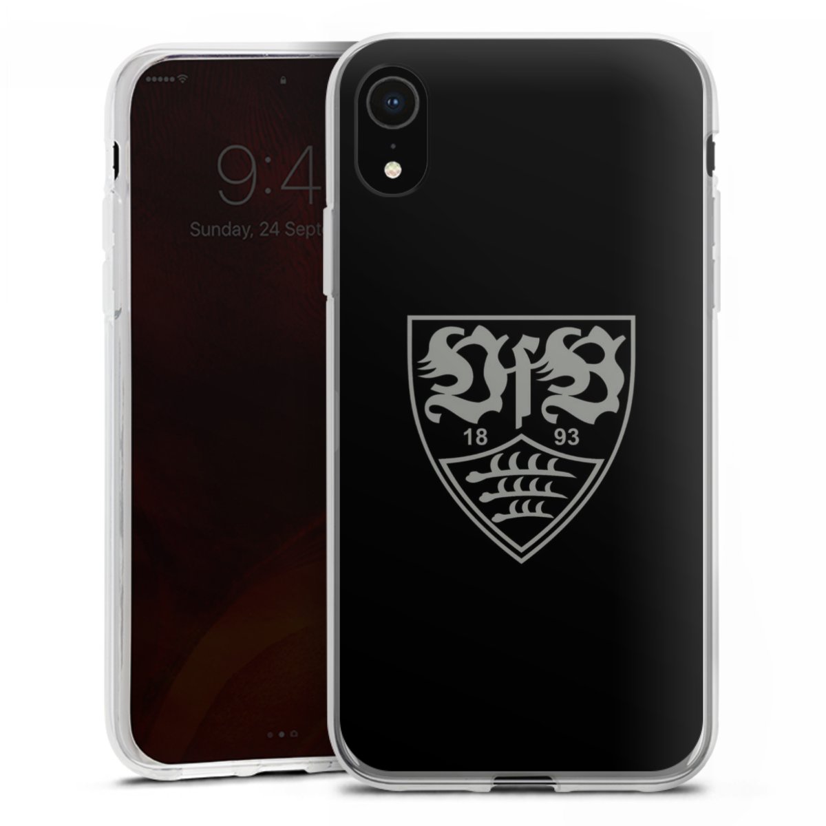 iPhone Xr Handy Silikon Hülle Case transparent Handyhülle Official Licensed Product Vfb Stuttgart Silikon Case