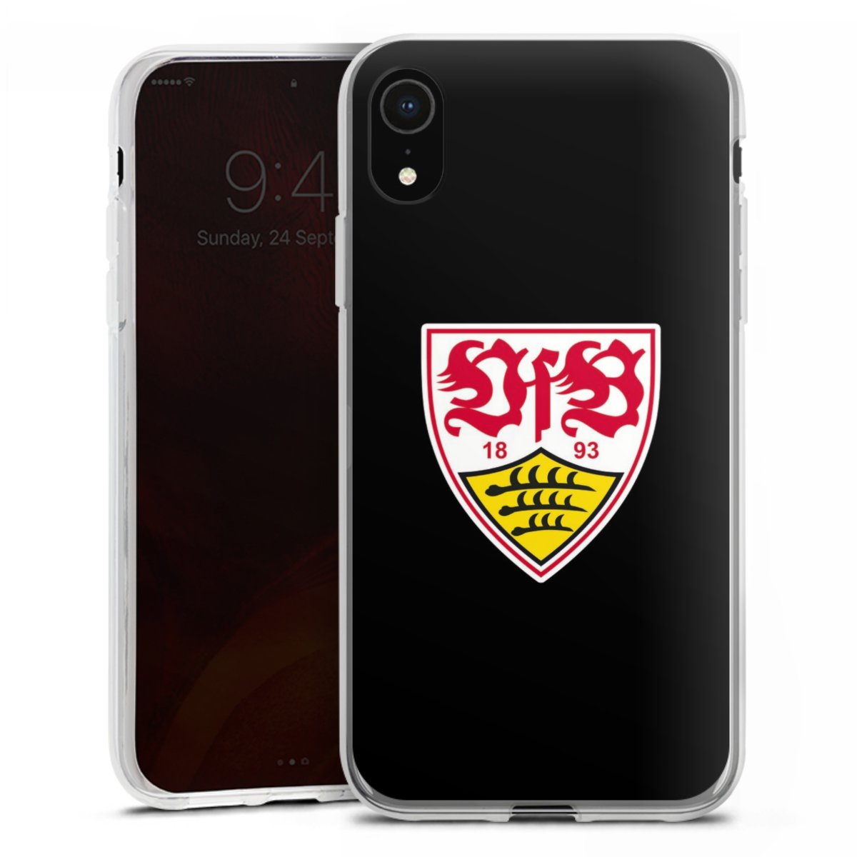 iPhone Xr Handy Silikon Hülle Case transparent Handyhülle Vfb Stuttgart Official Licensed Product Coat Of Arms Silikon Case