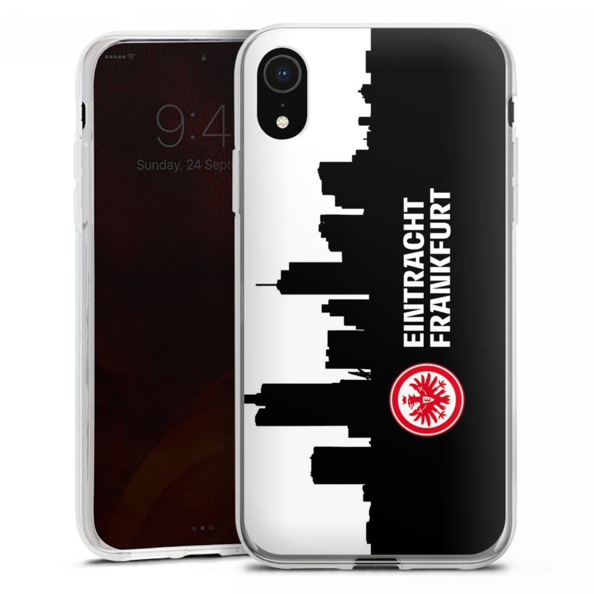 iPhone Xr Handy Silikon Hülle Case transparent Handyhülle Sge Eintracht Frankfurt Official Licensed Product Silikon Case