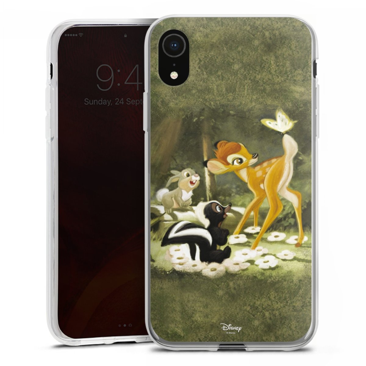 iPhone Xr Handy Silikon Hülle Case transparent Handyhülle Disney Official Licensed Product Bambi Silikon Case