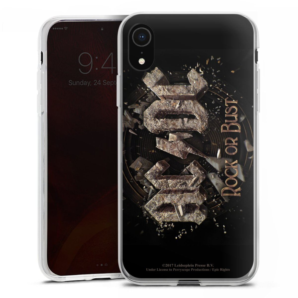 iPhone Xr Handy Silikon Hülle Case transparent Handyhülle Acdc Official Licensed Product Rock Or Bust Silikon Case