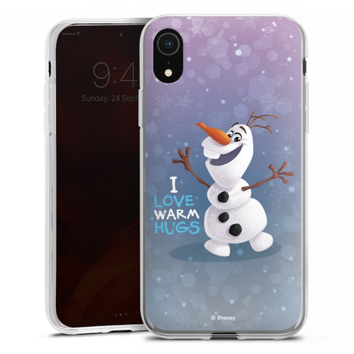 iPhone Xr Handy Silikon Hülle Case transparent Handyhülle Frozen Frozen Olaf Official Licensed Product Silikon Case