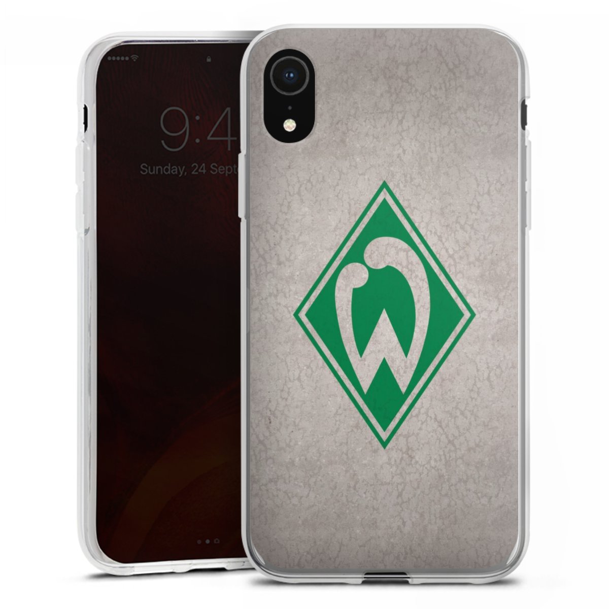 iPhone Xr Handy Silikon Hülle Case transparent Handyhülle Sv Werder Bremen Concrete Official Licensed Product Silikon Case