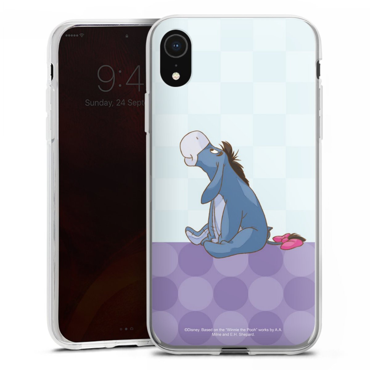 iPhone Xr Handy Silikon Hülle Case transparent Handyhülle Disney Donkey Winnie The Pooh Silikon Case