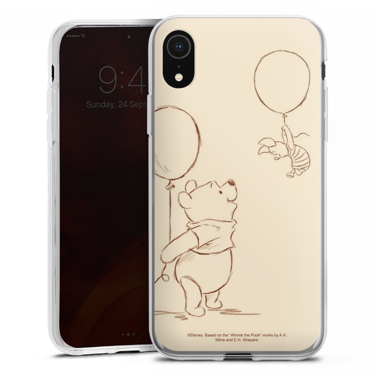 iPhone Xr Handy Silikon Hülle Case transparent Handyhülle Official Licensed Product Winnie The Pooh Disney Silikon Case