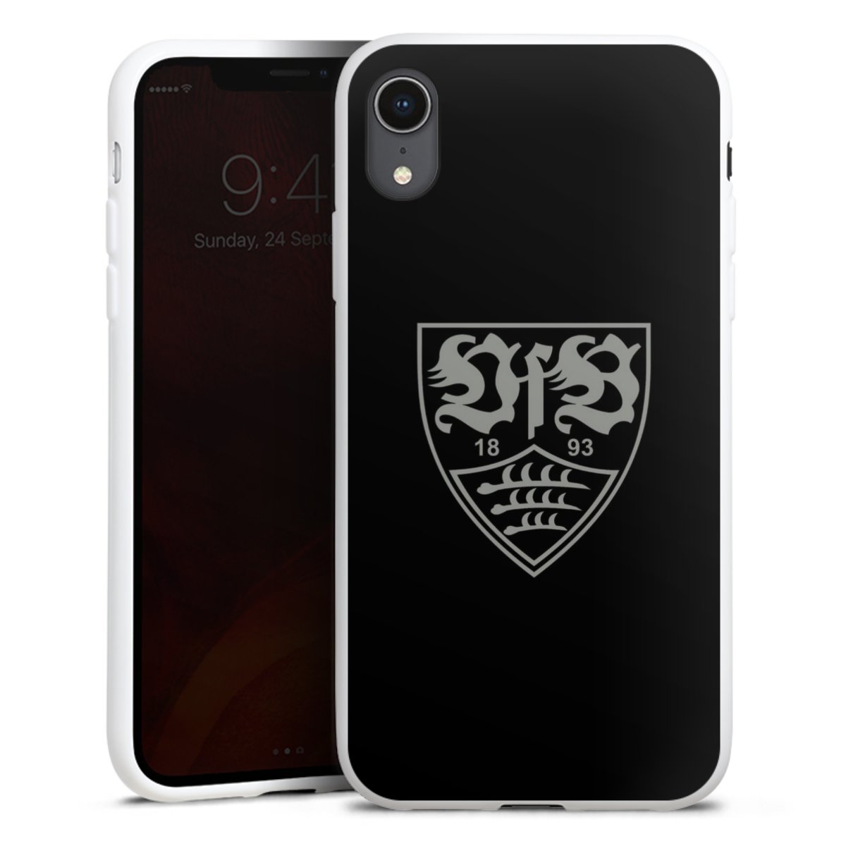 iPhone Xr Handy Silikon Hülle Case weiß Handyhülle Official Licensed Product Vfb Stuttgart Silikon Case