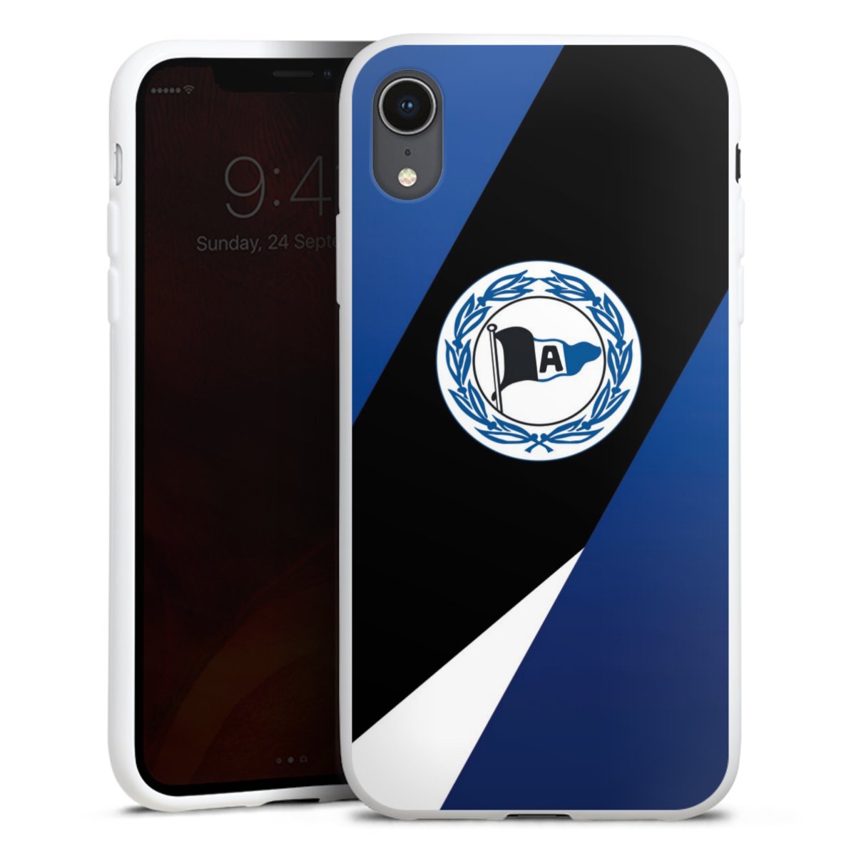 iPhone Xr Handy Silikon Hülle Case weiß Handyhülle Official Licensed Product Arminia Bielefeld Dsc Silikon Case