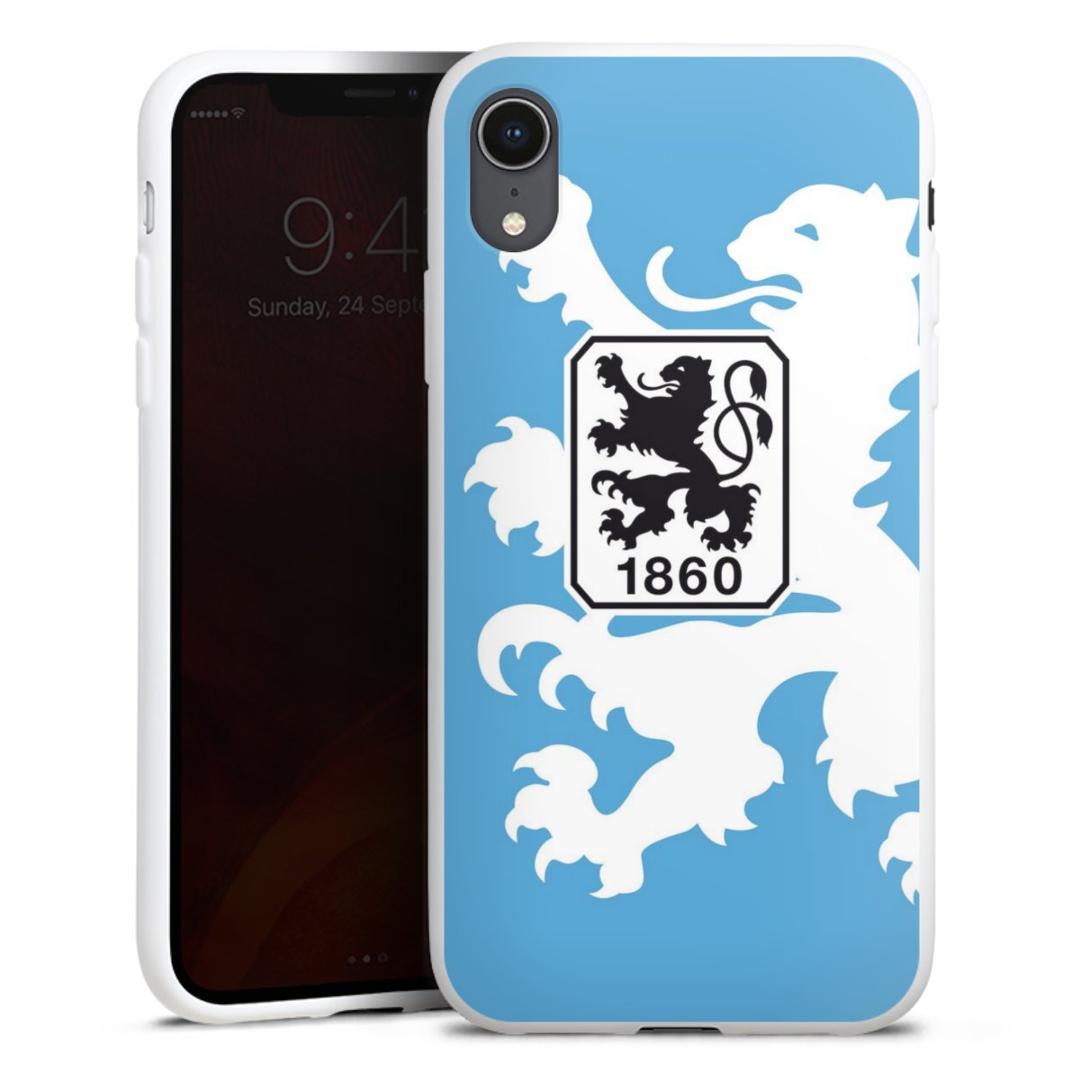 iPhone Xr Handy Silikon Hülle Case weiß Handyhülle Coat Of Arms Official Licensed Product Silikon Case