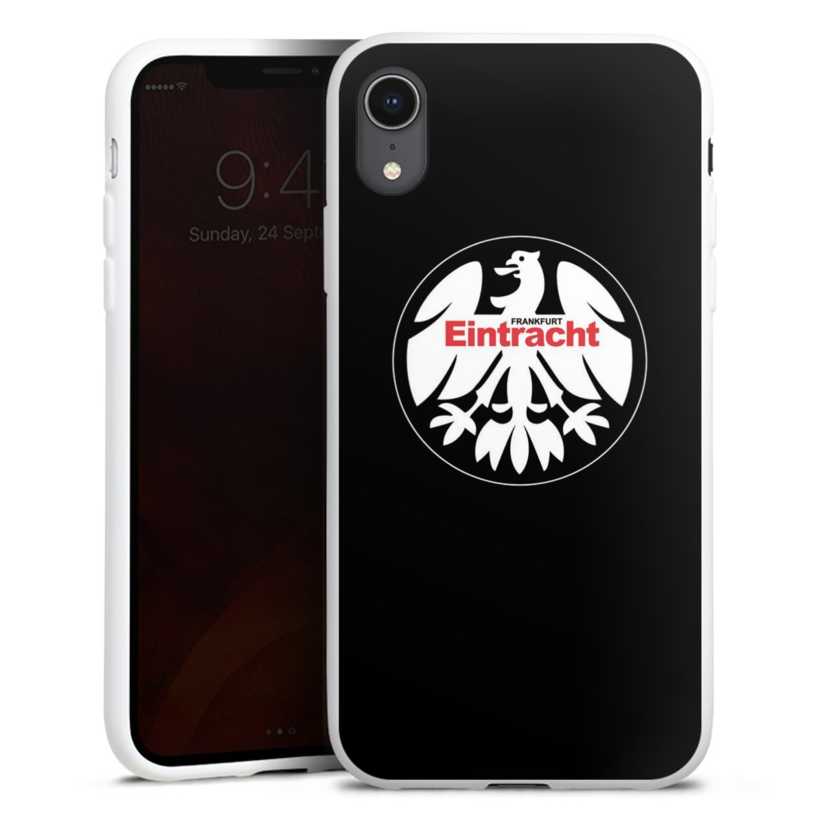 iPhone Xr Handy Silikon Hülle Case weiß Handyhülle Official Licensed Product Eintracht Frankfurt Sge Silikon Case