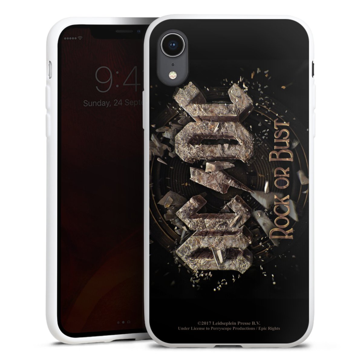 iPhone Xr Handy Silikon Hülle Case weiß Handyhülle Acdc Official Licensed Product Rock Or Bust Silikon Case