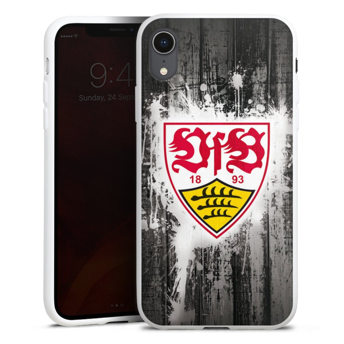 iPhone Xr Handy Silikon Hülle Case weiß Handyhülle Vfb Stuttgart Official Licensed Product Silikon Case