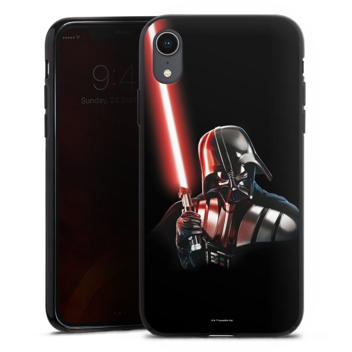 iPhone Xr Handy Silikon Hülle Case schwarz Handyhülle Star Wars Merchandise Darth Vader