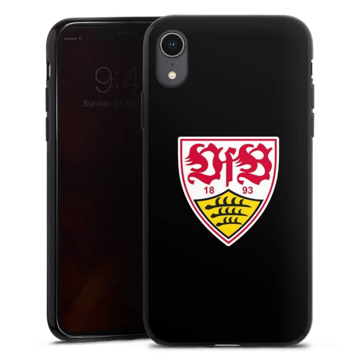 iPhone Xr Handy Silikon Hülle Case schwarz Handyhülle Vfb Stuttgart Official Licensed Product Coat Of Arms