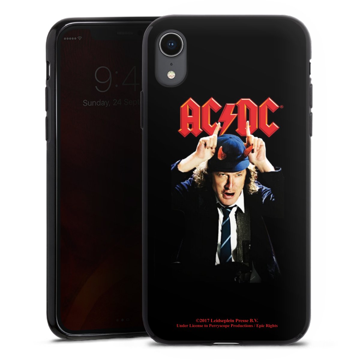 iPhone Xr Handy Silikon Hülle Case schwarz Handyhülle Merchandise Acdc Riverplate